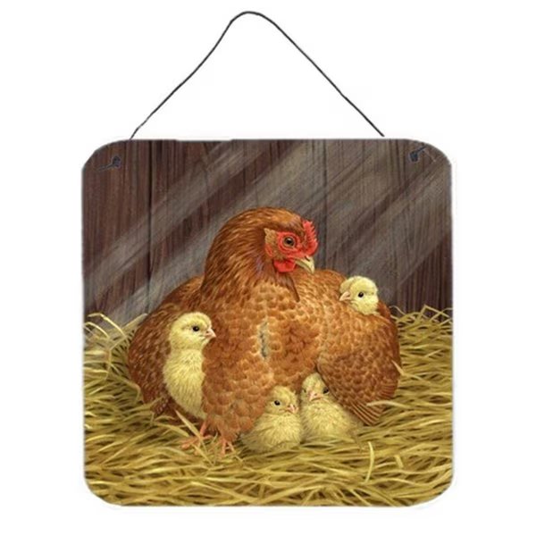 My Little Chickadees Hen with Chicks Wall or Door Hanging Prints, Micasa, Mfr#: MI720203